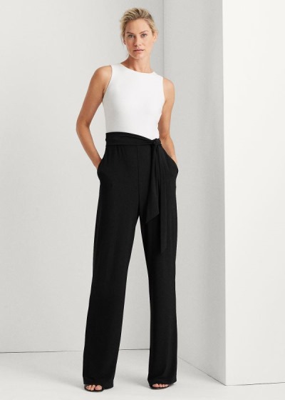 Ralph Lauren Two-Tone Jersey Jumpsuit Dame Danmark (JAPRZ1820)